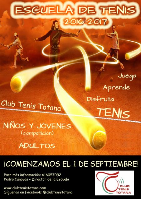 Inicio del curso 2016-17 de la escuela de tenis del club de tenis Totana, Foto 7