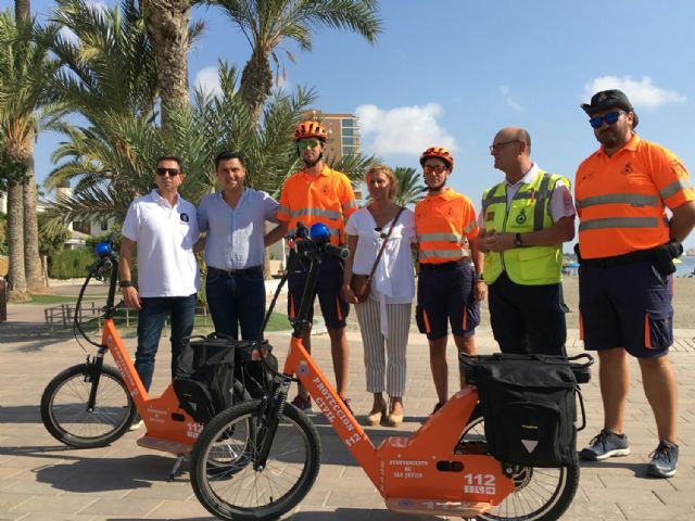Protección Civil de San Javier  incorpora dos patinetes eléctricos adaptados con material de primera asistencia - 4, Foto 4