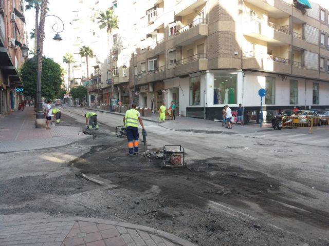 La Calle Estación de Molina de Segura se corta al tráfico rodado entre el 27 y el 31 de agosto por obras de asfaltado y señalización - 1, Foto 1