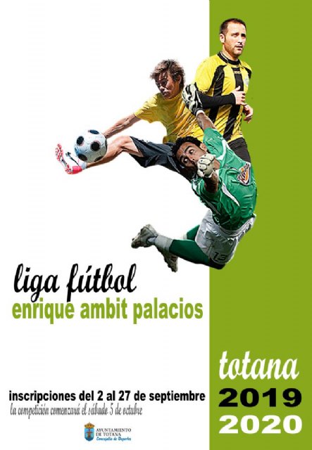 Permanecen abiertas las inscripciones para participar en la nueva temporada de la Liga de Fútbol “Enrique Ambit Palacios” para la temporada 2019/20, Foto 1