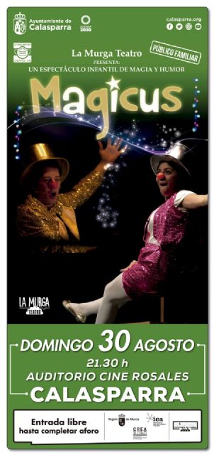 Llega a Calasparra MAGICUS el espectáculo de magia y humor - 1, Foto 1