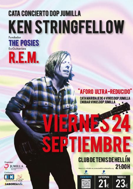 Ken Stringfellow presentará sus temas más íntimos en torno a una cata de vinos DOP Jumilla - 2, Foto 2