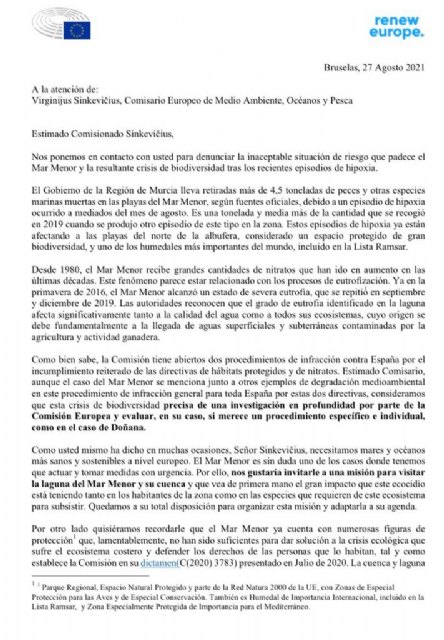 Ciudadanos pide a la Comisión Europea que intervenga en la crisis del Mar Menor - 2, Foto 2