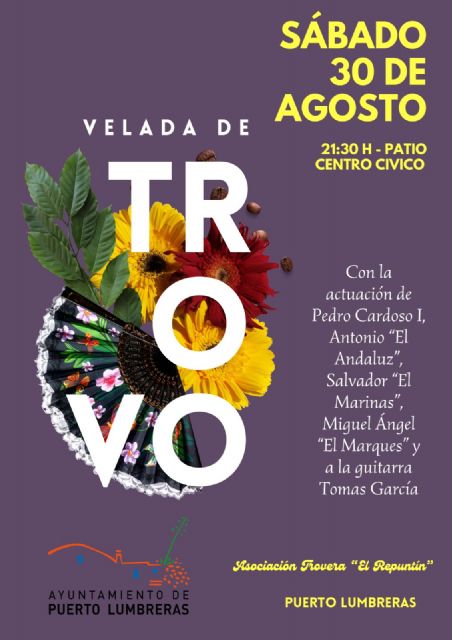 Puerto Lumbreras celebrará la Velada de Trovo el próximo sábado, 30 de agosto, en el Centro Cívico - 1, Foto 1