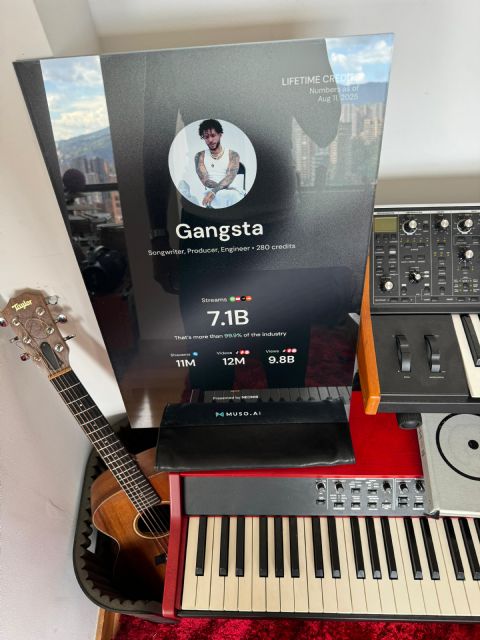 Gangsta celebra reconocimiento histórico con placa de 7.1 billones de reproducciones globales - 2, Foto 2