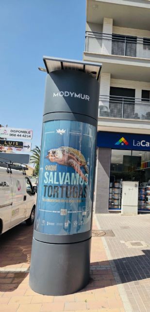 El Ayuntamiento de Lorca colabora un año más en las campañas de sensibilización de la tortuga marina mediante la inserción de cartelería en mupis de la ciudad - 3, Foto 3