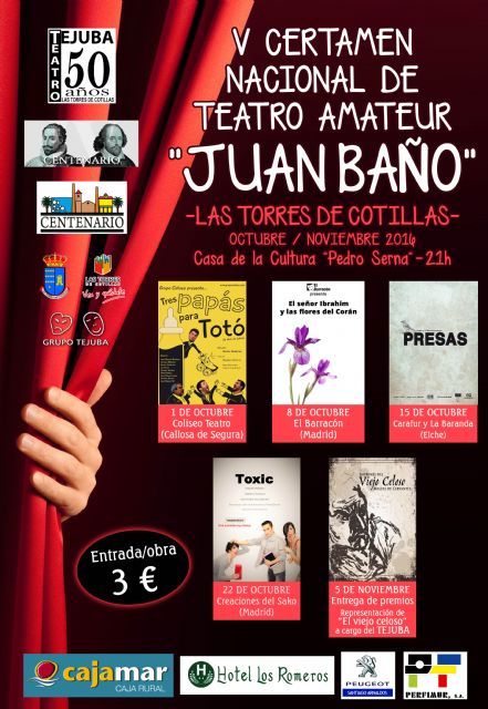 El V Certamen Juan Baño de teatro amateur de Las Torres de Cotillas, a punto de arrancar - 2, Foto 2