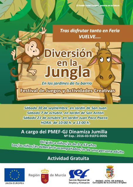 Este sábado regresa Diversión en la Jungla, un festival de juegos y actividades creativas - 1, Foto 1