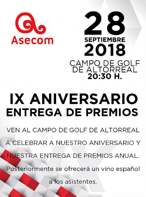ASECOM celebrará la novena edición de sus premios anuales - 1, Foto 1
