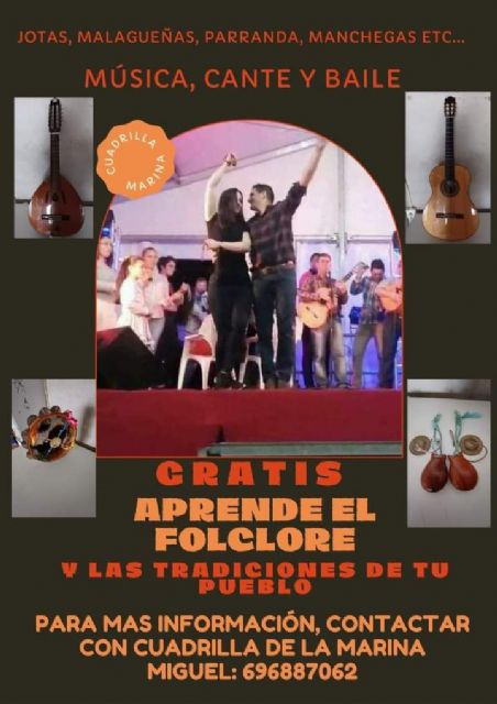 La Cuadrilla de la Marina de Cope y la Concejalía de Cultura ponen en marcha el programa Aprende el folclore de tu pueblo - 1, Foto 1