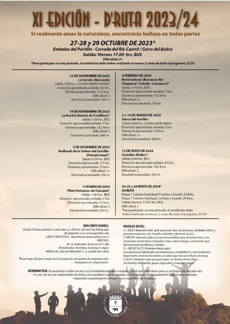 El Ayuntamiento de Caravaca prepara ocho nuevas rutas dentro del programa municipal de senderismo - 1, Foto 1