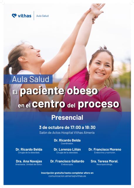 El Hospital Vithas Almería organiza un Aula Salud gratuito sobre obesidad - 1, Foto 1