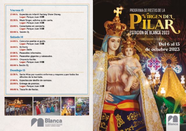 La Estación de Blanca celebra sus fiestas en honor a la Virgen del Pilar con su tradicional romería y las carrozas - 3, Foto 3
