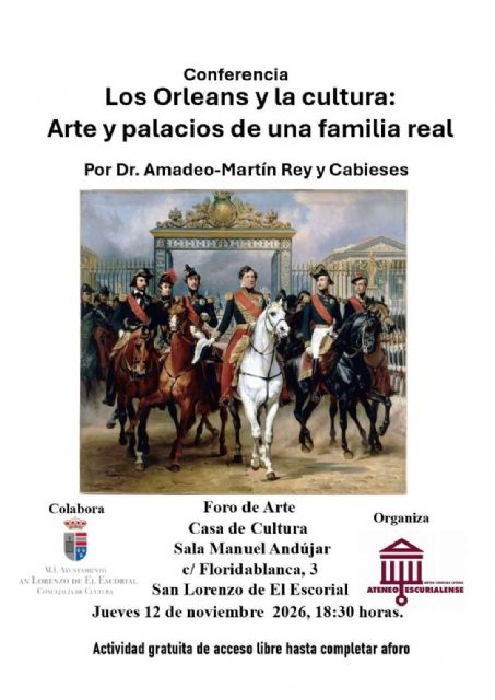 Los Orleans y la cultura: arte y palacios de una familia real, conferencia de Amadeo-Martín Rey y Cabieses, experto en monarquías europeas - 2, Foto 2