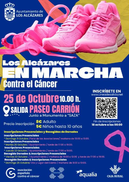 Los Alc�zares vuelve a ponerse en marcha contra el c�ncer el pr�ximo 25 de octubre