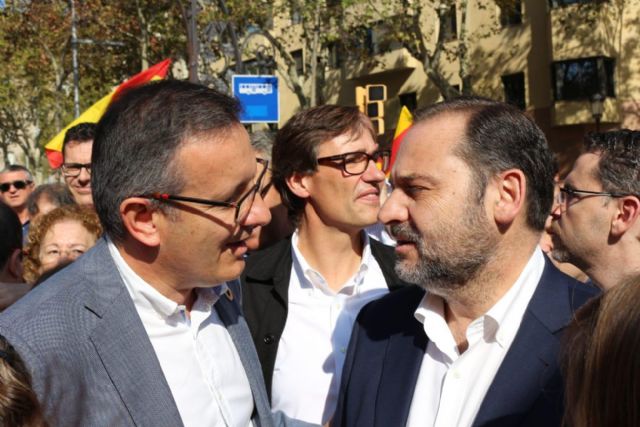 Diego Conesa defiende en la marcha democrática de Barcelona un proyecto común y plural para una Espa&ntilde;a en la que cabemos todos - 3, Foto 3