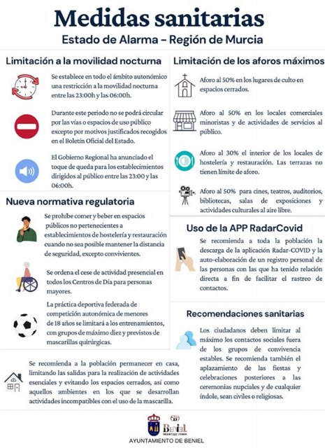 Medidas sanitarias con motivo de un nuevo estado de alarma - 1, Foto 1