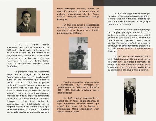 El Ayuntamiento recuerda en un acto público al oftalmólogo Miguel Robles, uno de los personajes más destacados de la Caravaca del siglo XX - 5, Foto 5