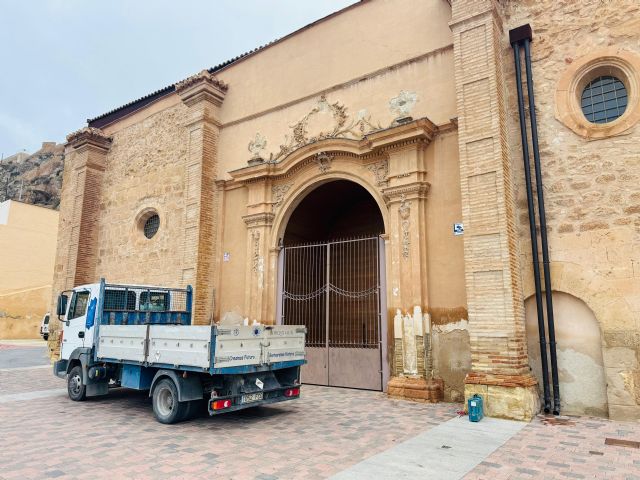 El Ayuntamiento de Lorca inicia los trabajos de restauración de la portada principal de la Iglesia de Santa María - 4, Foto 4