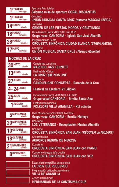 Abanilla presenta el programa del Año Jubilar 2026 bajo el lema “La cruz que nos une” - 1, Foto 1