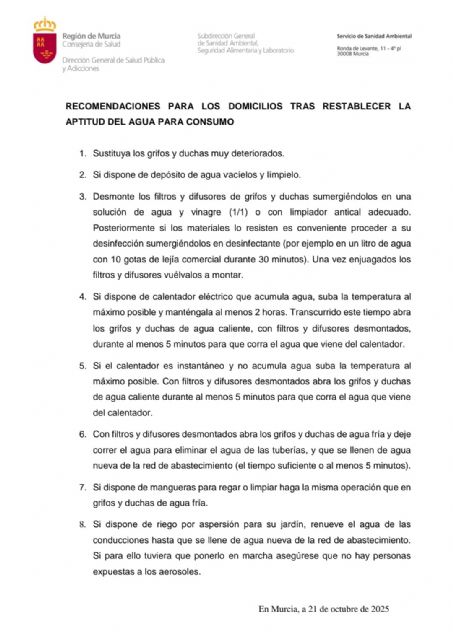 Agua apta para el consumo en todas las pedanías de Torre Pacheco excepto en El Jimenado - 2, Foto 2