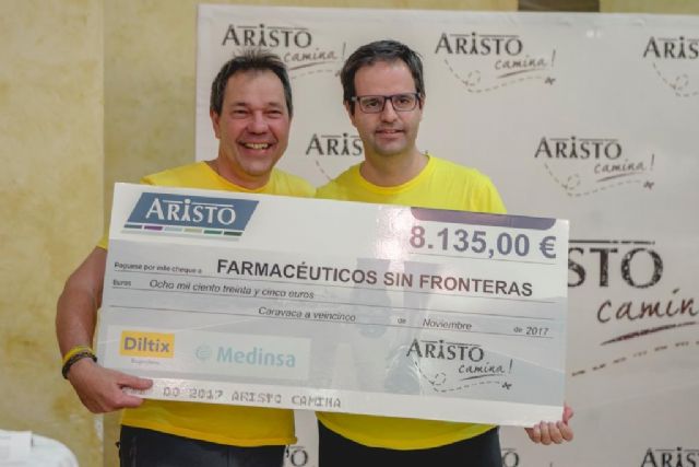 ´Aristo Camina´ culmina el camino de Caravaca uniendo a más de 100 empleados y farmacéuticos murcianos para financiar un proyecto solidario de Farmacéuticos Sin Fronteras - 2, Foto 2