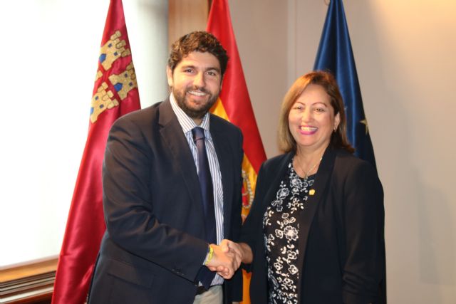 Fernando López Miras recibe en el Palacio de San Esteban a la embajadora de Costa Rica en España - 1, Foto 1