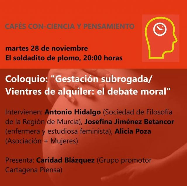 El ciclo Cafes con-Ciencia y Pensamiento aborda este martes el debate moral sobre la gestacion subrogada - 1, Foto 1