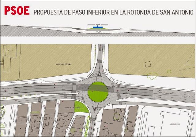 Diego José Mateos celebra que Gil Jódar se haga eco por fin de la propuesta del PSOE de construir un paso inferior para solucionar los atascos en San Antonio - 2, Foto 2