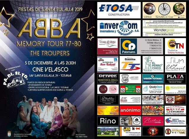 The "ABBA Tribute" concert on December 5 will be for the benefit of Padisito, Foto 2