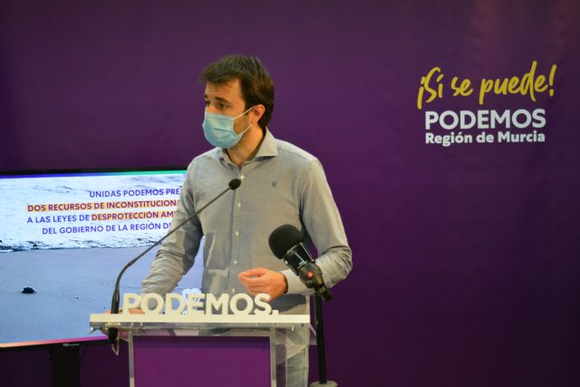 Unidas Podemos recurre ante el Constitucional los decretos de desprotección ambiental impulsados por López Miras durante la pandemia - 1, Foto 1