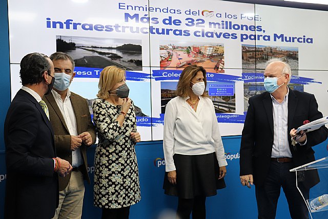 El PP pide a los diputados murcianos que planten cara a Sánchez y apuesten por el aumento de 32 millones de euros para inversiones estratégicas para la ciudad de Murci - 1, Foto 1