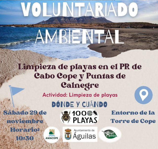 El proyecto medioambiental Mil playas llega el sábado a Águilas - 1, Foto 1