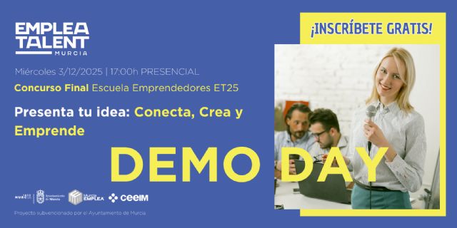 CEEIM y el Ayuntamiento de Murcia convocan el ‘III Demo Day EmpleaTALENT’ para impulsar nuevos negocios en el municipio - 1, Foto 1
