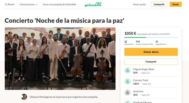La Asociación Cátara lanza un crowdfunding para poder llevar a cabo en Murcia el concierto Noche de la música para la paz - 1, Foto 1