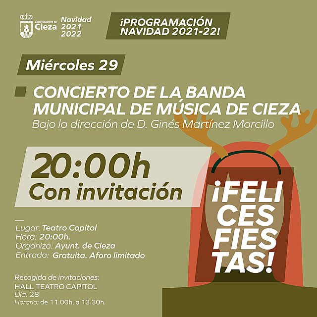 Las invitaciones para el concierto de la Banda Municipal, disponibles este martes en el Capitol - 1, Foto 1