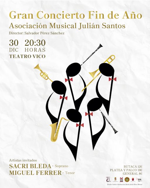 El concierto de fin de año de la A.M. Julián Santos contará con la soprano Sacri Bleda y el tenor Miguel Ferrer - 1, Foto 1