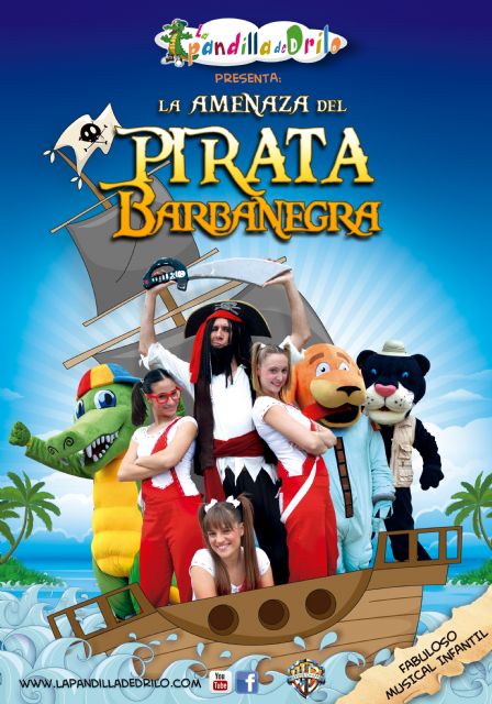 El Teatro Villa de Molina anuncia un nuevo pase del espectáculo infantil La amenaza del pirata Barbanegra, de La Pandilla de Drilo, el sábado 6 de febrero - 1, Foto 1