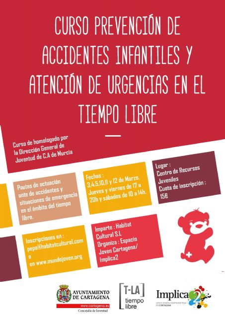 El Espacio Joven convoca un curso de prevención de accidentes infantiles y atención de urgencias en el tiempo libre - 1, Foto 1