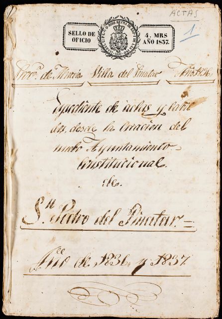 La Fundación Integra digitaliza 884 páginas de actas capitulares del siglo XIX del Ayuntamiento de San Pedro del Pinatar - 1, Foto 1