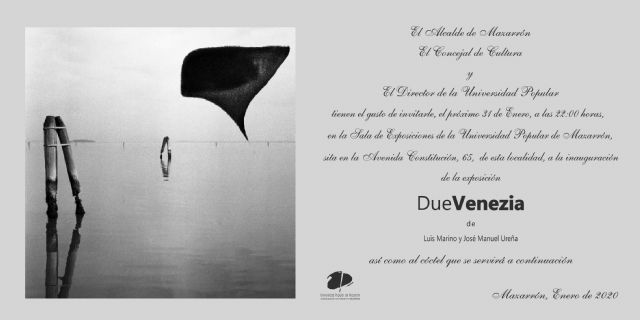 Este viernes se inaugura la muestra fotogrfica ‘DueVenezia’ de Luis Marino y Jos Manuel Ureña, Foto 1