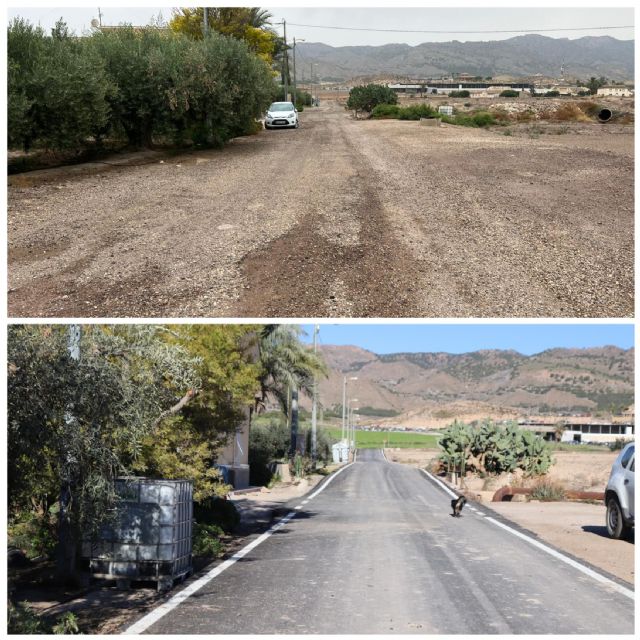 El Ayuntamiento de Lorca finaliza las tareas de reasfaltado en el Camino Mendieta situado en la pedanía de La Hoya - 2, Foto 2
