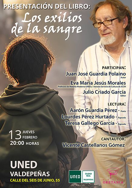 La UNED de Valdepeñas acoge el poemario ´Los exilios de la sangre´ de Juan José Guardia Polaino - 1, Foto 1