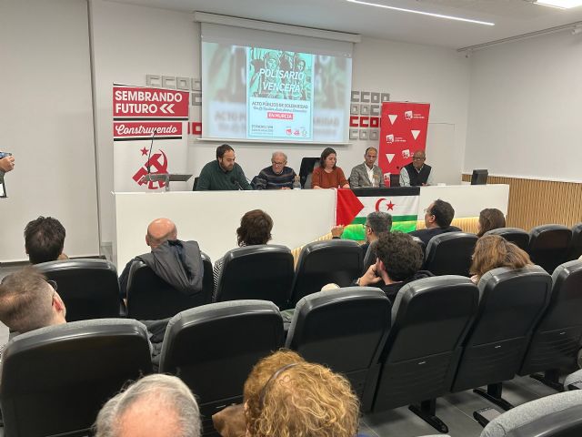 IU-Verdes y el PCRM celebran un acto en Murcia junto al Frente Polisario en defensa de la autodeterminación del Sáhara Occidental - 2, Foto 2