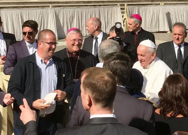 La Hospitalidad de Lourdes participa en la audiencia del Papa para entregarle el óbolo del Jubilar Hospitalario - 2, Foto 2
