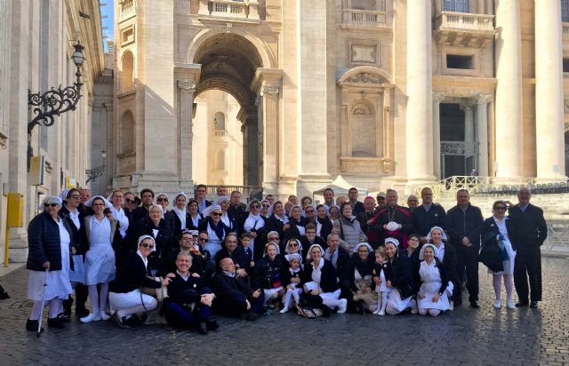 La Hospitalidad de Lourdes participa en la audiencia del Papa para entregarle el óbolo del Jubilar Hospitalario - 4, Foto 4