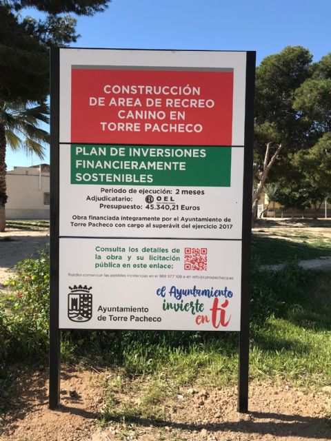 El primer Parque Canino en el municipio de Torre Pacheco - 1, Foto 1