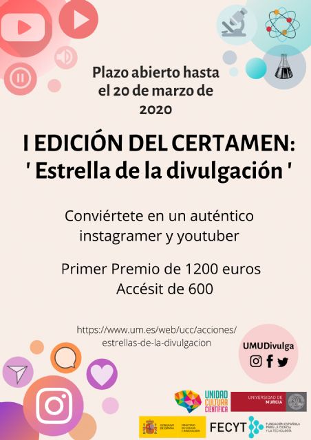 'Estrella de la divulgación', el concurso de la UMU que busca nuevos talentos en las redes sociales - 1, Foto 1
