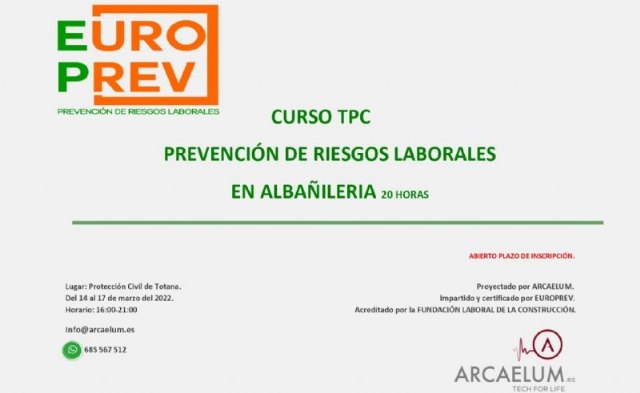 Curso de Prevención de Riesgos Laborales en Albañilería