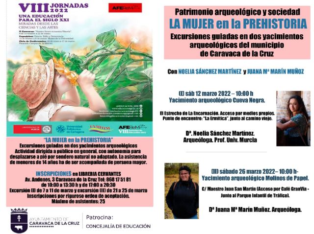 Caravaca realiza visitas guiadas a yacimientos arqueológicos centradas en la mujer en la prehistoria - 1, Foto 1